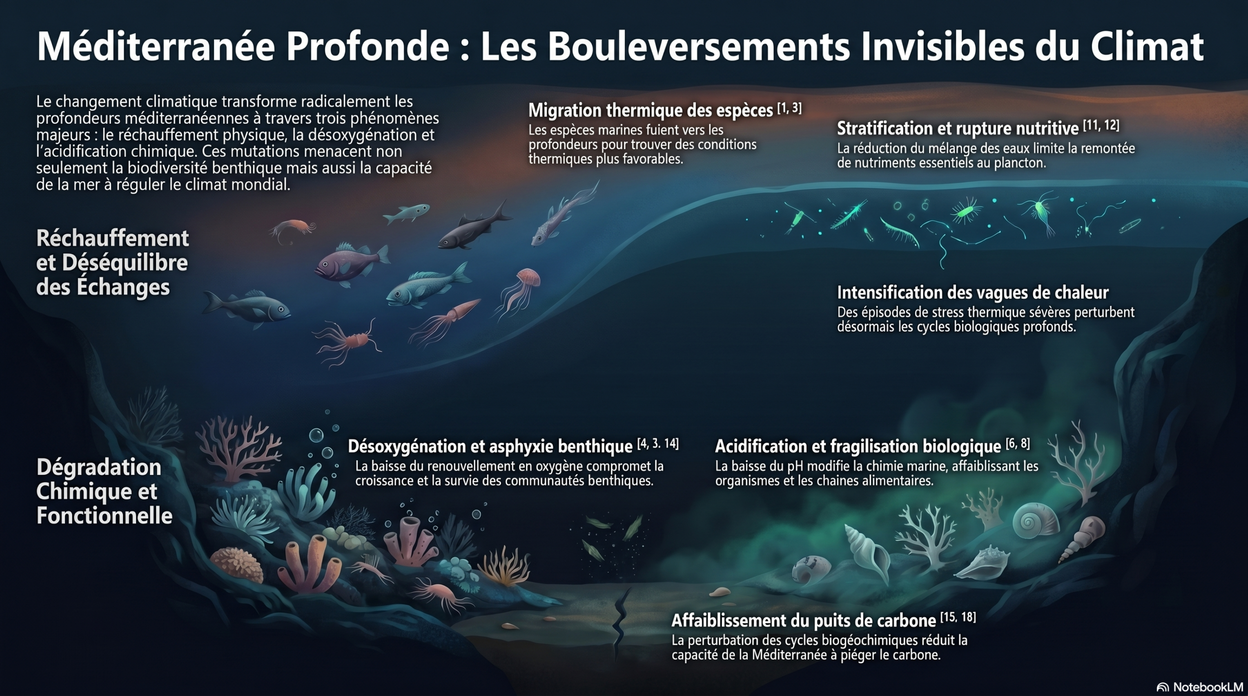 impact climatique en méditerranée profonde